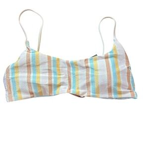 O’NEILL Women’s Swimwear Heidi Stripe Surfside Swim Top Size Large Multicolor